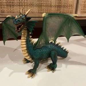 Schleich Ritter Drache Green Dragon World of Knights 5.5" Emerald Germany